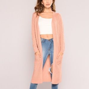 Mauve Duster Sweater